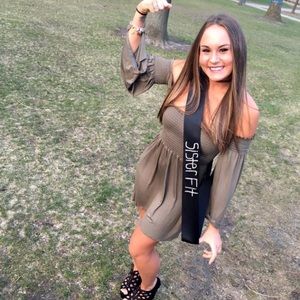 Worn once green dress